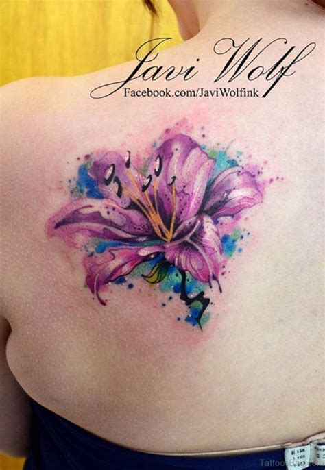 tattoo flower watercolor|lily watercolor tattoo designs.